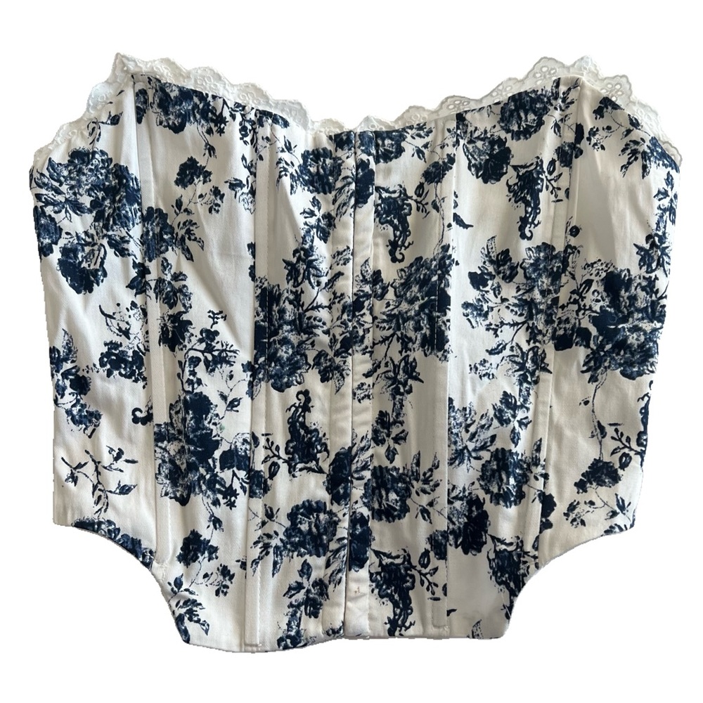 PacSun Cotton Candy LA Floral Corset Top Size Small 🌸
